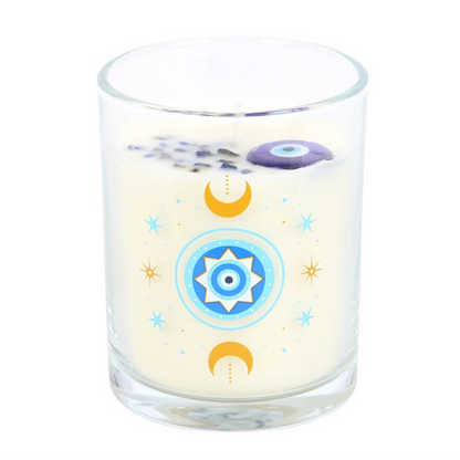 Under Watchful Eyes Crystal Candle