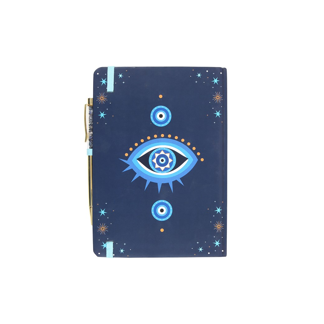 All Seeing Eye Notebook with Crystal Chip Pen (A5)