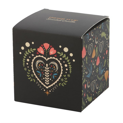 Midnight Bloom Black French Tulip Candle
