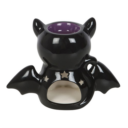 Cute & Creepy Bat Cat Oil Burner