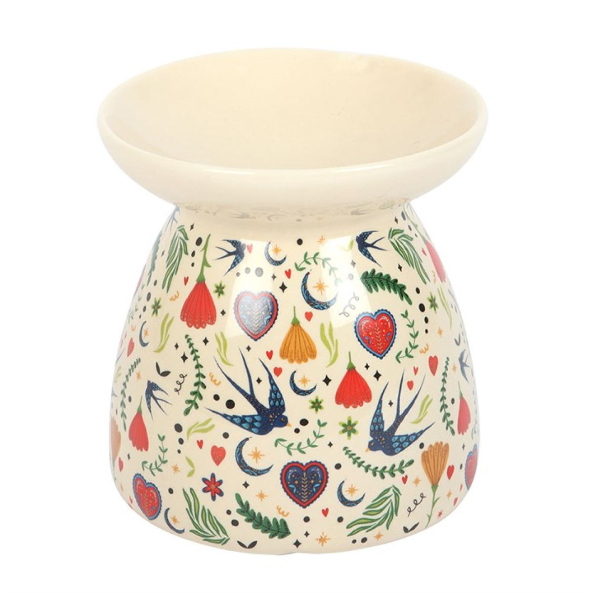 Midnight Bloom Oil Burner - Cream
