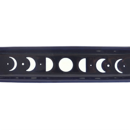 Moon Phase Incense Stick Holder - Blue