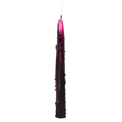 Pink Vampire Tears Taper Candles (Set of 4)