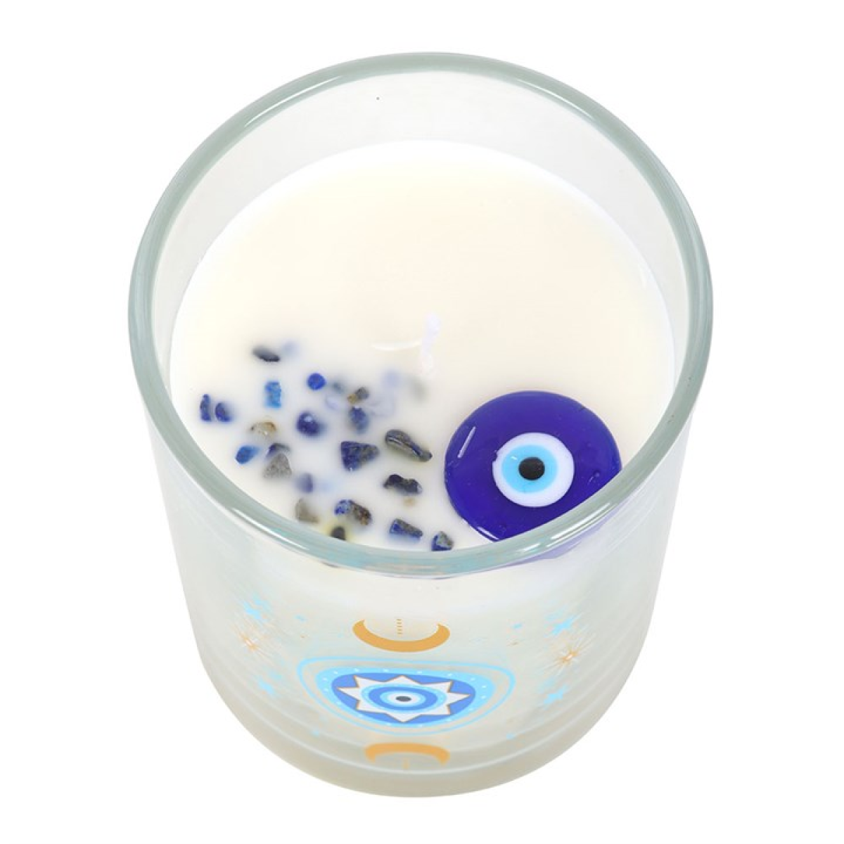 Under Watchful Eyes Crystal Candle