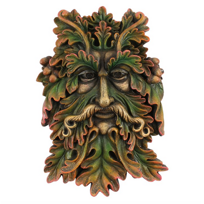 Green Man Face Plaque