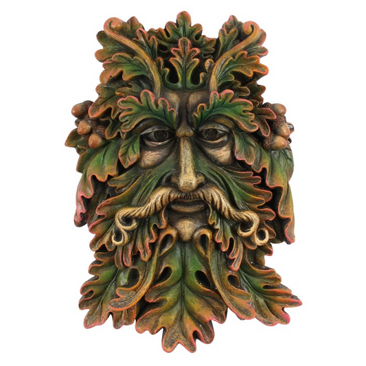 Green Man Face Plaque