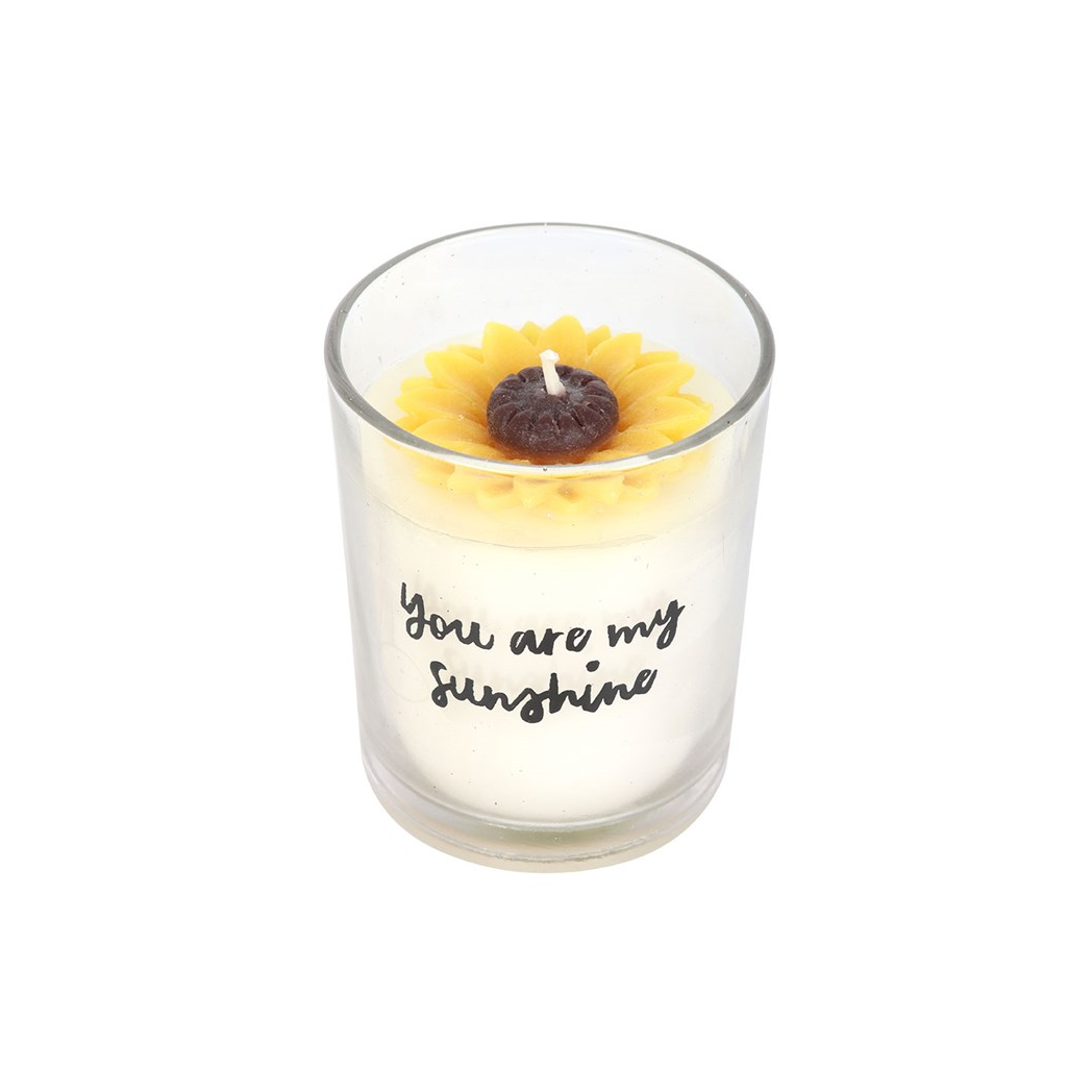 You Are My Sunshine Candle (With 3D Sunflower)