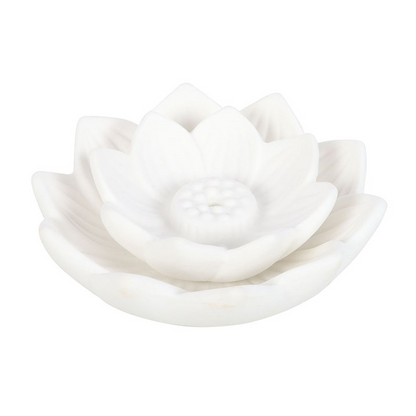 Lotus Flower Incense Stick Holder (White)