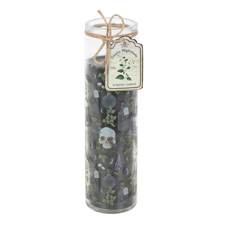 Poisonous Plants Deadly Nightshade Tube Candle
