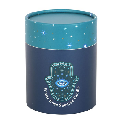 Hand of Hamsa Crystal Candle