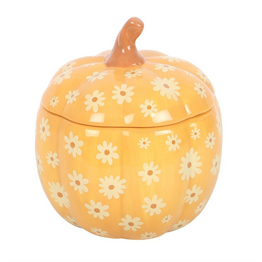 Groovy Floral Pumpkin Oil Burner