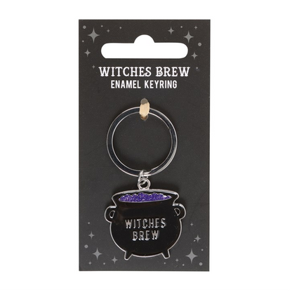 Witches Brew Cauldron Keyring