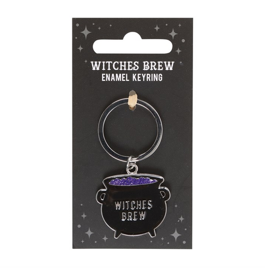 Witches Brew Cauldron Keyring