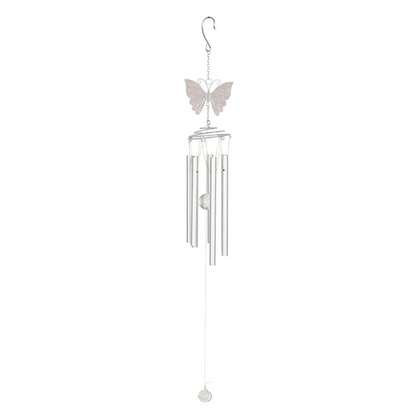 White Butterfly Windchime