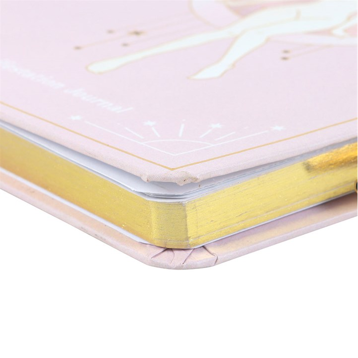 Goddess Energy Manifestation Notebook with Rose Quartz Crystal Pen (A5)