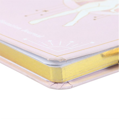 Goddess Energy Manifestation Notebook with Rose Quartz Crystal Pen (A5)