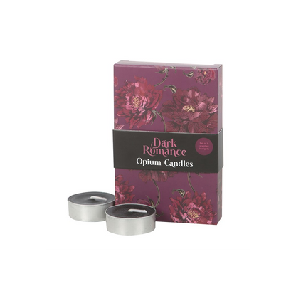 Set of 6 Dark Romance Opium Tealight Candles