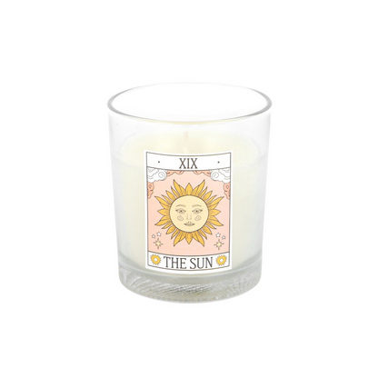 The Sun Vintage Tarot Rose Candle