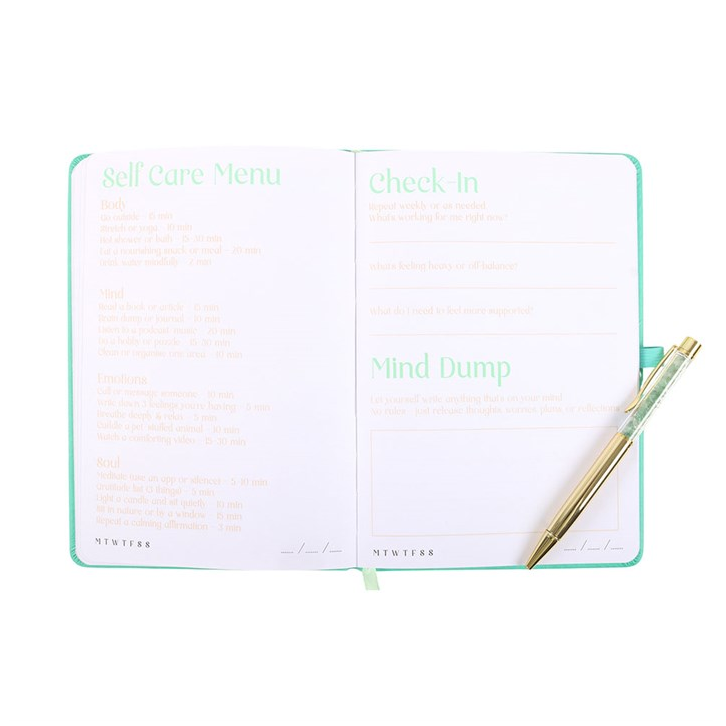 Wellness Journal with Aventurine Pen (A5)