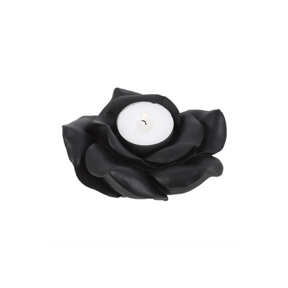 Black Rose Tealight Candle Holder