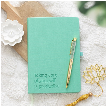Wellness Journal with Aventurine Pen (A5)