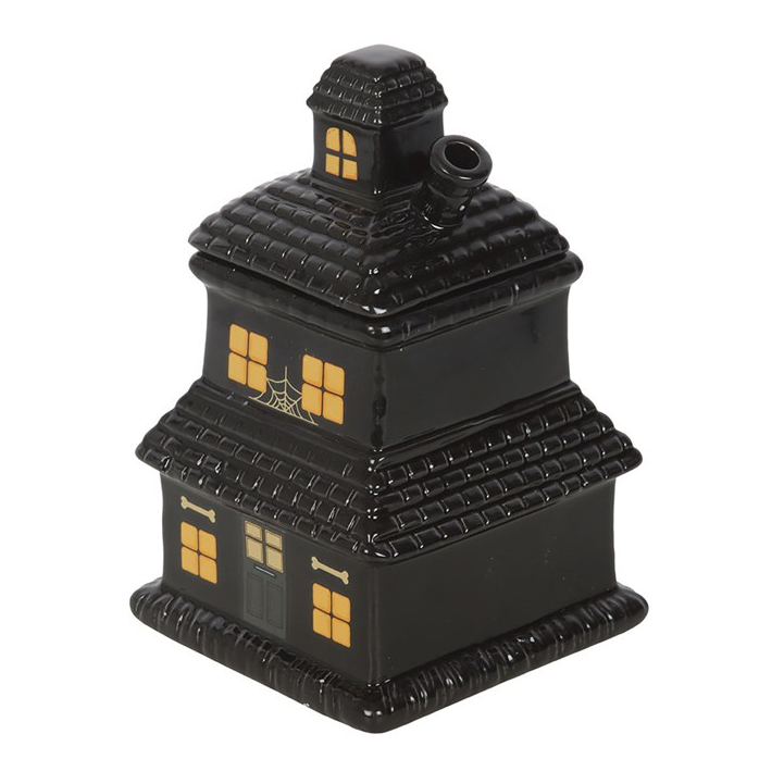 Spooky Street Haunted House Oil Burner
