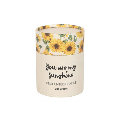 You Are My Sunshine Candle (With 3D Sunflower)