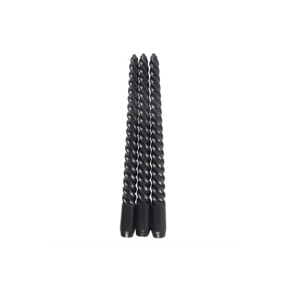 Dark Romance Twisted Taper Candles (Set of 3)