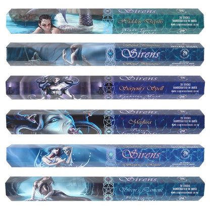 Pack Of 6 Incense Sticks By Anne Stokes - Sirens