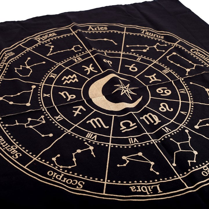 Astrology Wheel Altar Cloth