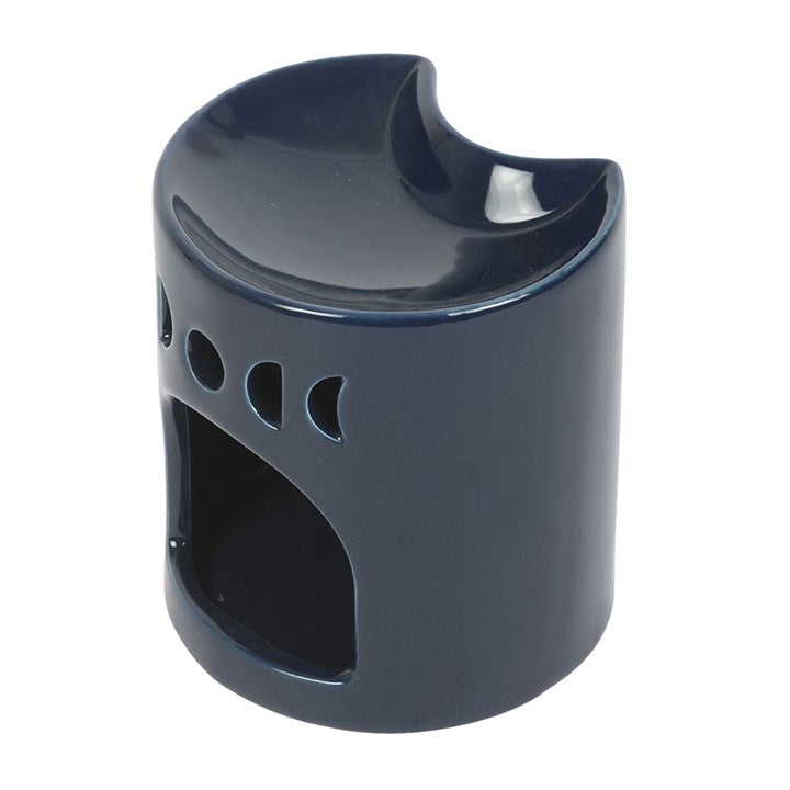 Crescent Moon Oil Burner - Blue