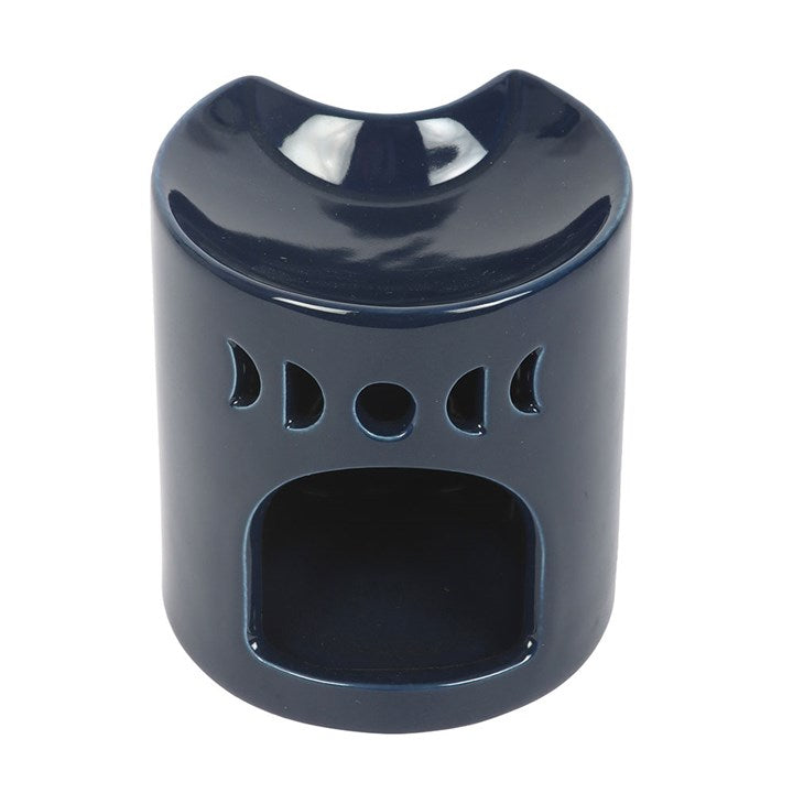 Crescent Moon Oil Burner - Blue