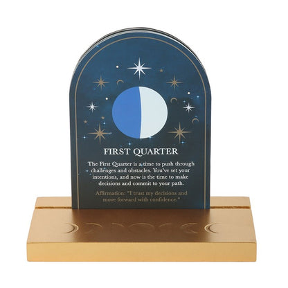 Moon Phase Affirmation Cards (With Wooden Stand)