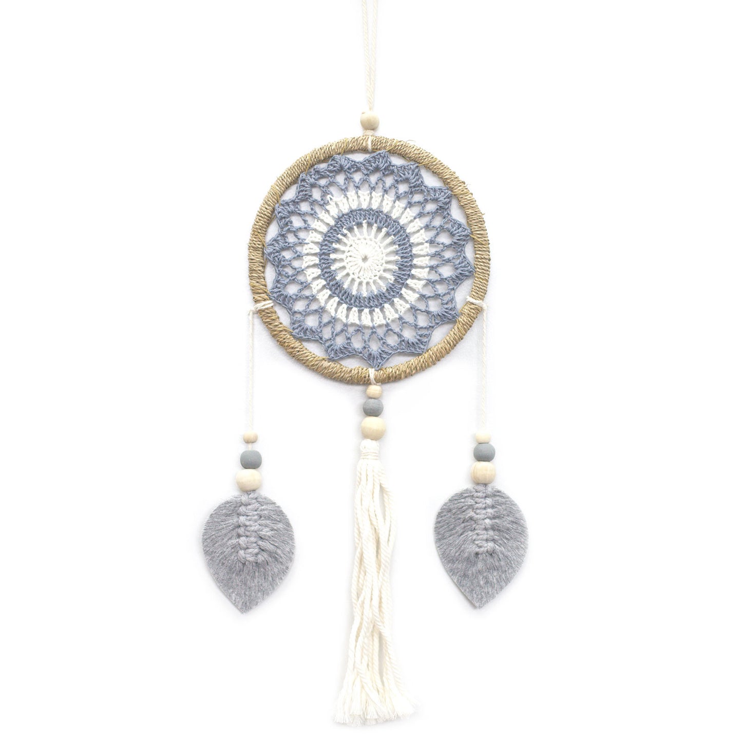 Handmade In Bali - Medium Grey Dreamcatcher