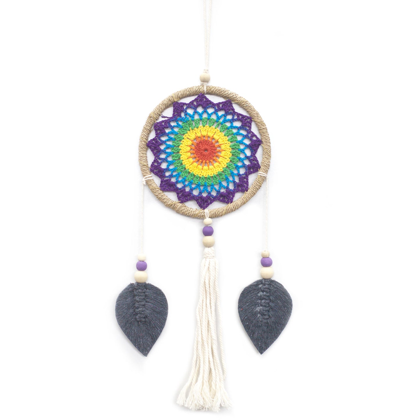 Handmade In Bali - Medium Rainbow Dream Catcher