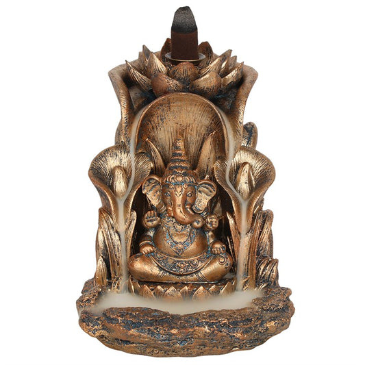 Bronze Ganesh Backflow Incense Cone Burner