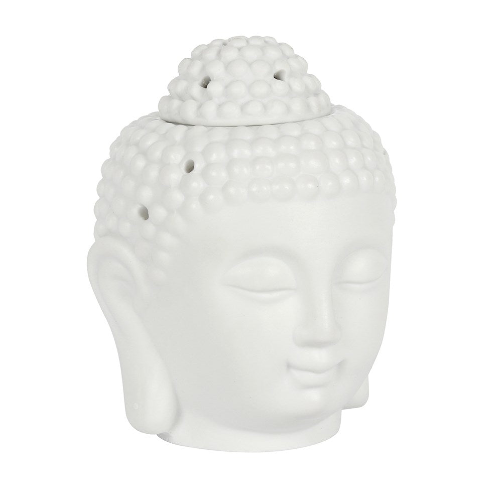 Buddha Head Oil Burner White