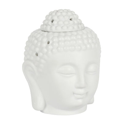 Buddha Head Oil Burner White
