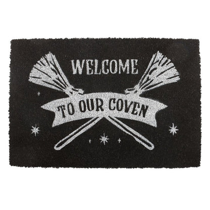 Welcome to Our Coven Doormat (Black)