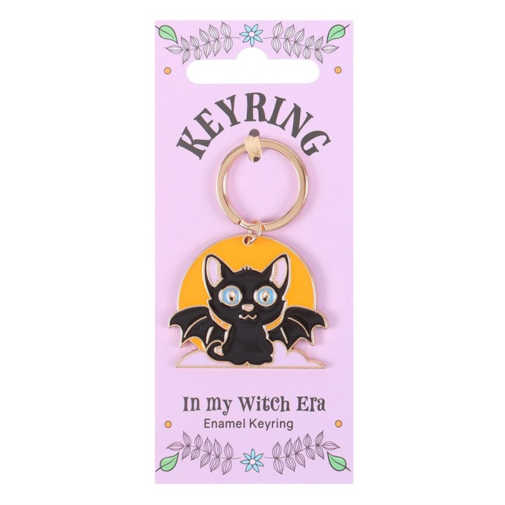 In My Witch Era Bat Cat and Moon Keyring
