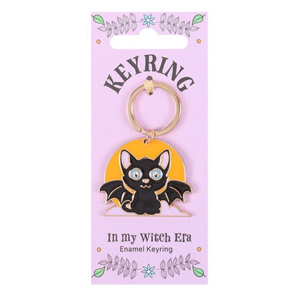 In My Witch Era Bat Cat and Moon Keyring