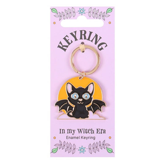 In My Witch Era Bat Cat and Moon Keyring