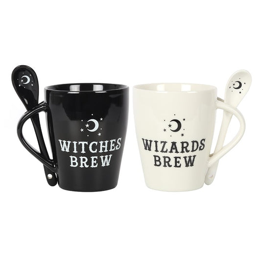 Couples Witch & Wizards Brew Mug Set