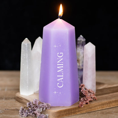 Calming Amethyst Crystal Candle