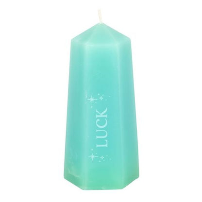 Luck Green Aventurine Crystal Candle