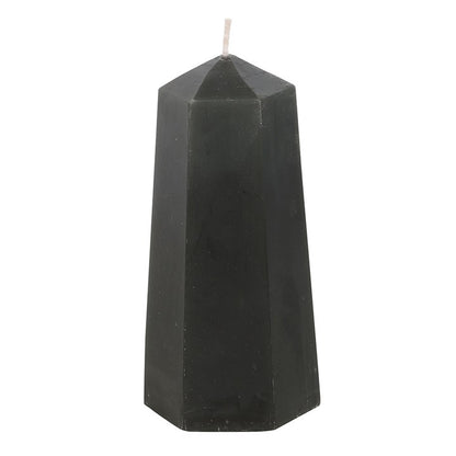 Protection Black Obsidian Crystal Candle