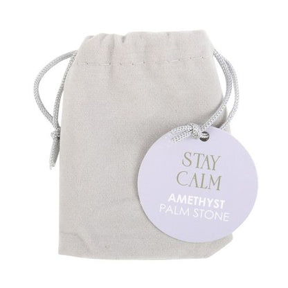 Stay Calm Amethyst Palm Stone Crystal