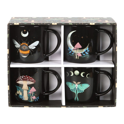 Enchanted Forest Mugs Set of 4