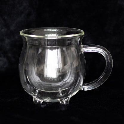 Double Walled Glass Cauldron Mug