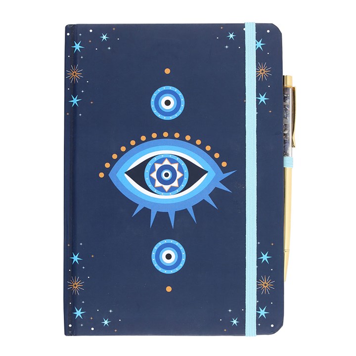 All Seeing Eye Notebook with Crystal Chip Pen (A5)